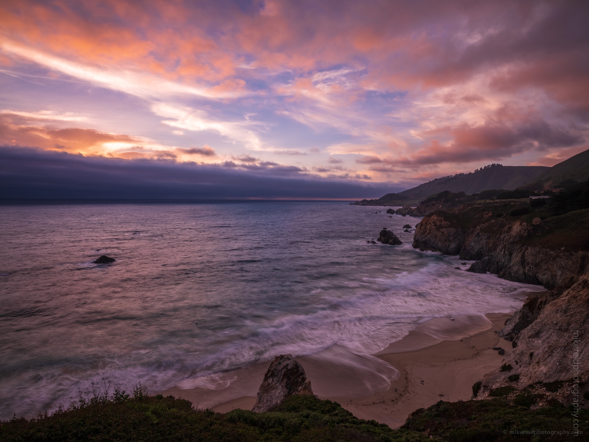 California Coast Photography Rocky Beach Sunset 