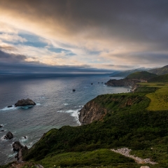 California Coast Photography Hurricane Point Sunset Clouds To order a print please email me at  Mike Reid Photography : soberanes, carmel, big sur, california, coast, beach, bixby, pfeiffer, sunset, landscape, bluff, california coast, pebble beach, gfx50s, medium format, point lobos