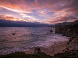 California Coast Photography Rocky Beach Sunset