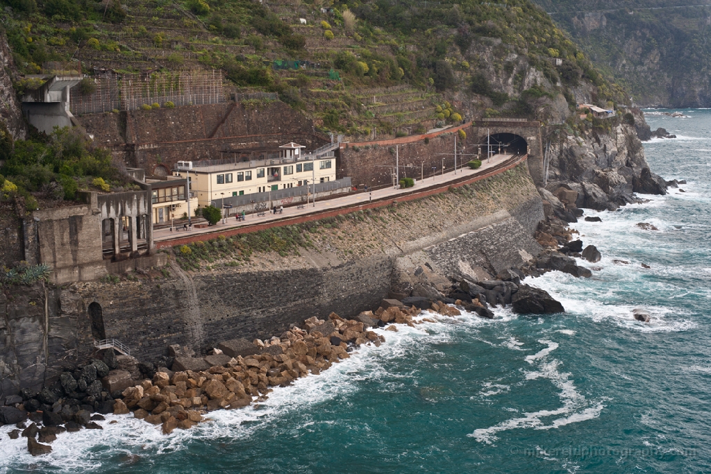 Manarola Train Station Italy 