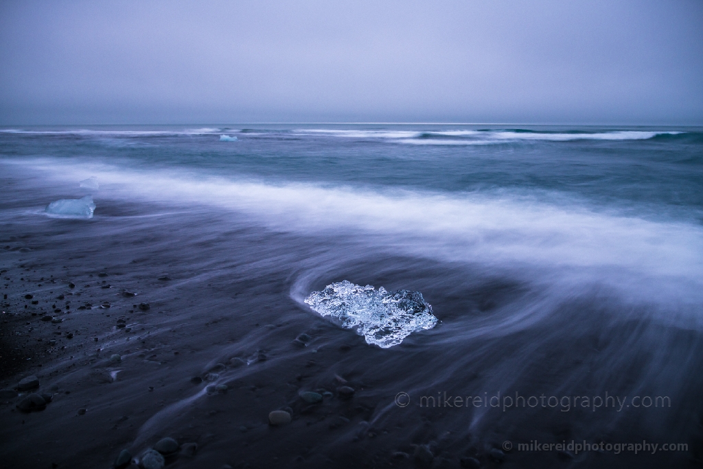 Iceland Jokulsarlon Beach Ice Wave Trails.jpg 