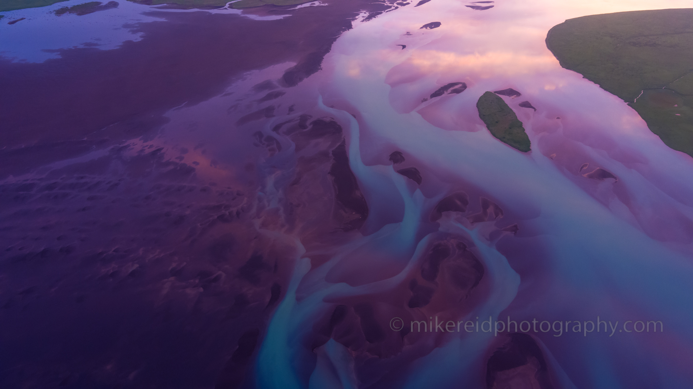 Over Iceland Braided Beach River Sunrise.jpg 