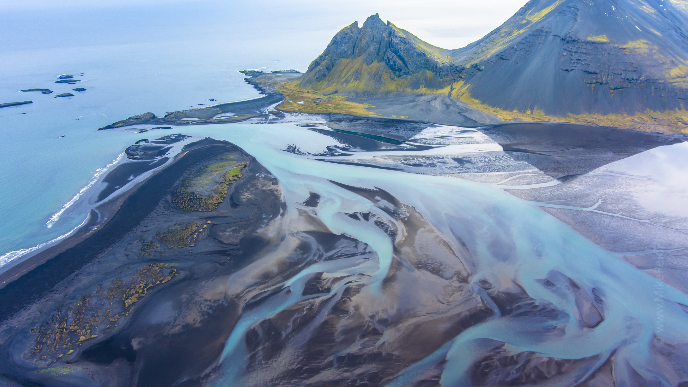 Over Iceland Braided Beach River Tidal Abstract.jpg 