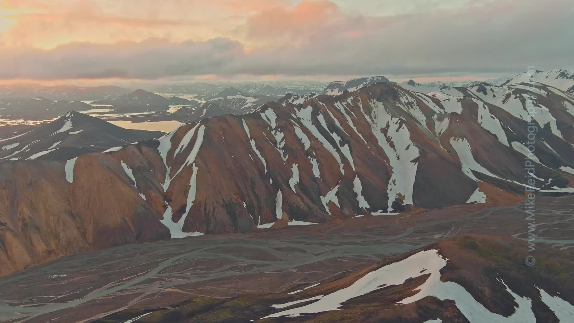 Over Iceland Drone Video Highlands Sunrise 2.mp4