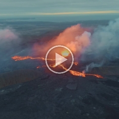 Over Iceland Drone Video Volcano.mp4