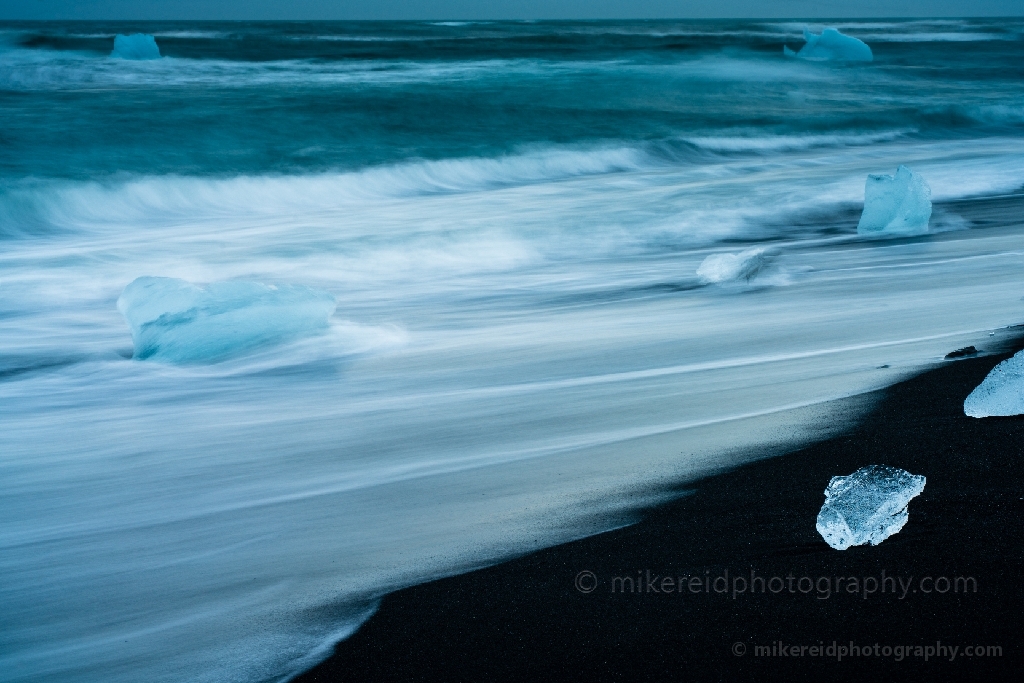 Iceland Jokulsarlon Beach Water Motion and Ice.jpg