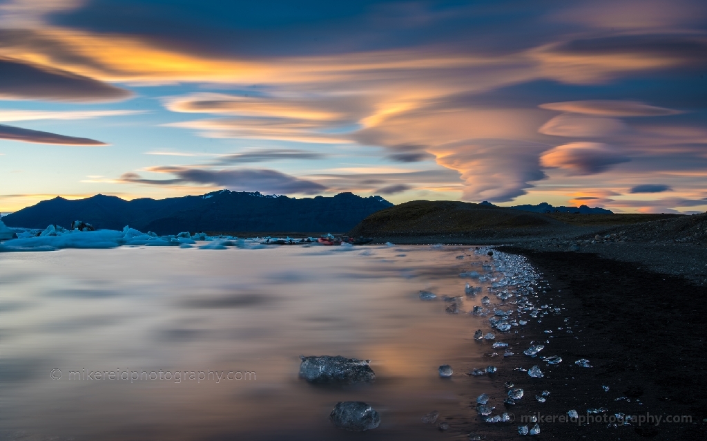 Jokulsarlon Iceland Lenticular Beach Sunset.jpg