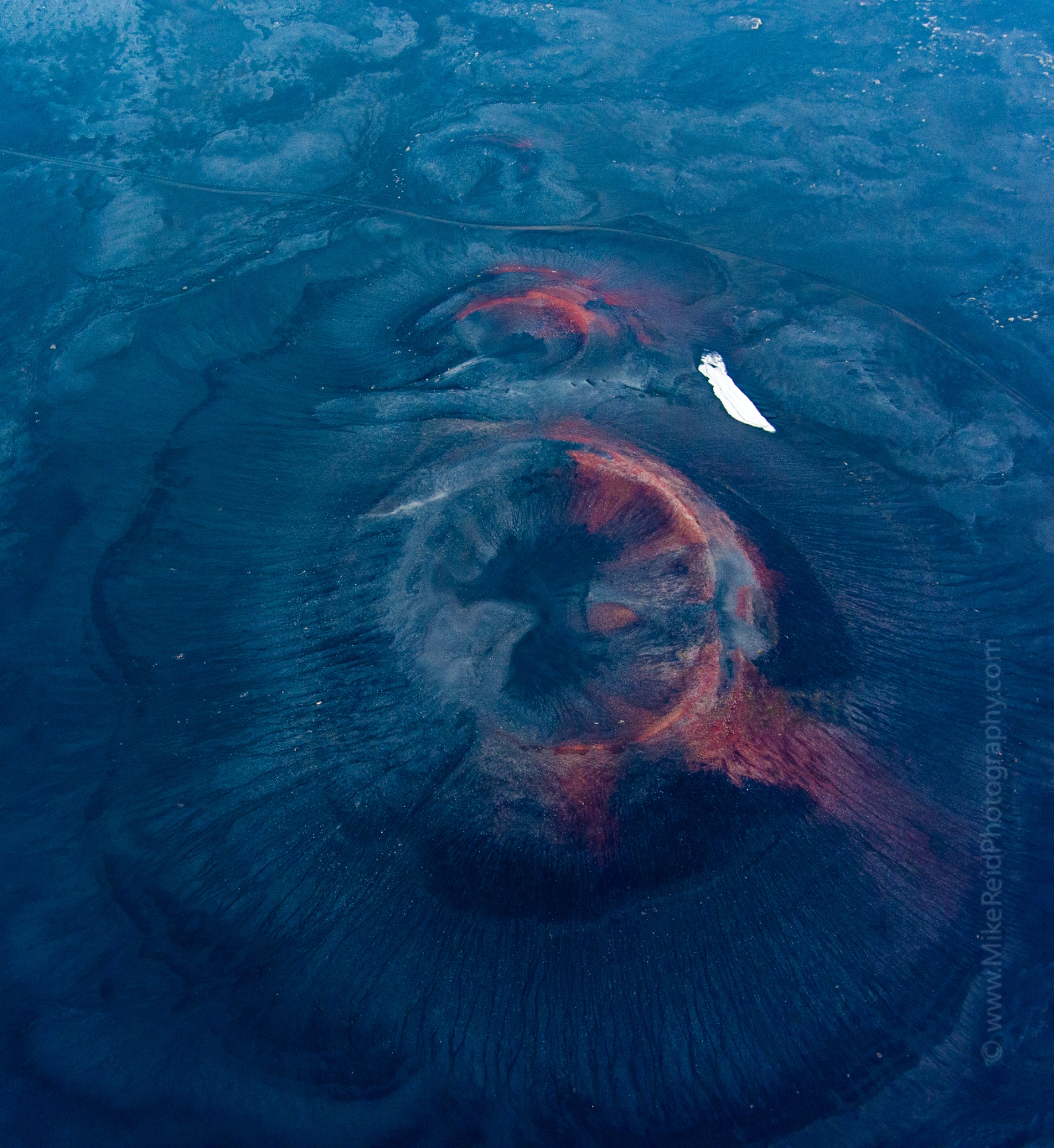 Over Iceland Drone Blood Craters