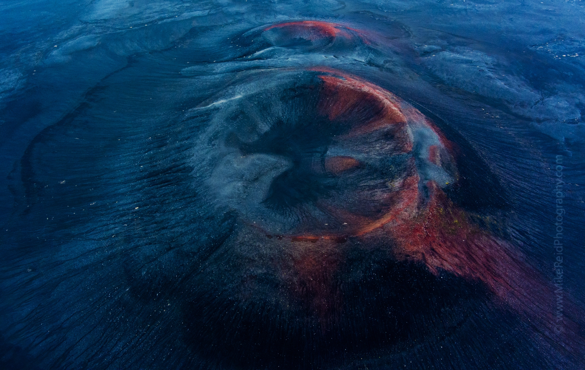 Over Iceland Drone Highlands Blood Crater