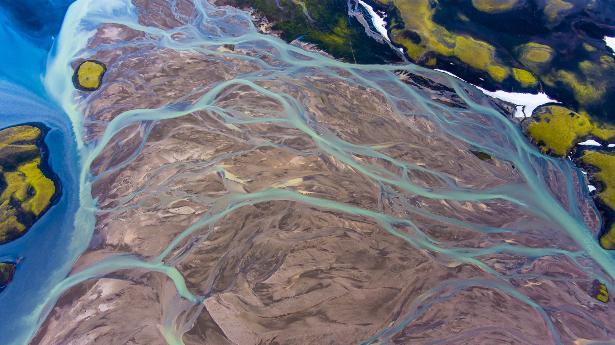Over Iceland Drone Organic Blue Rivers Abstract.jpg