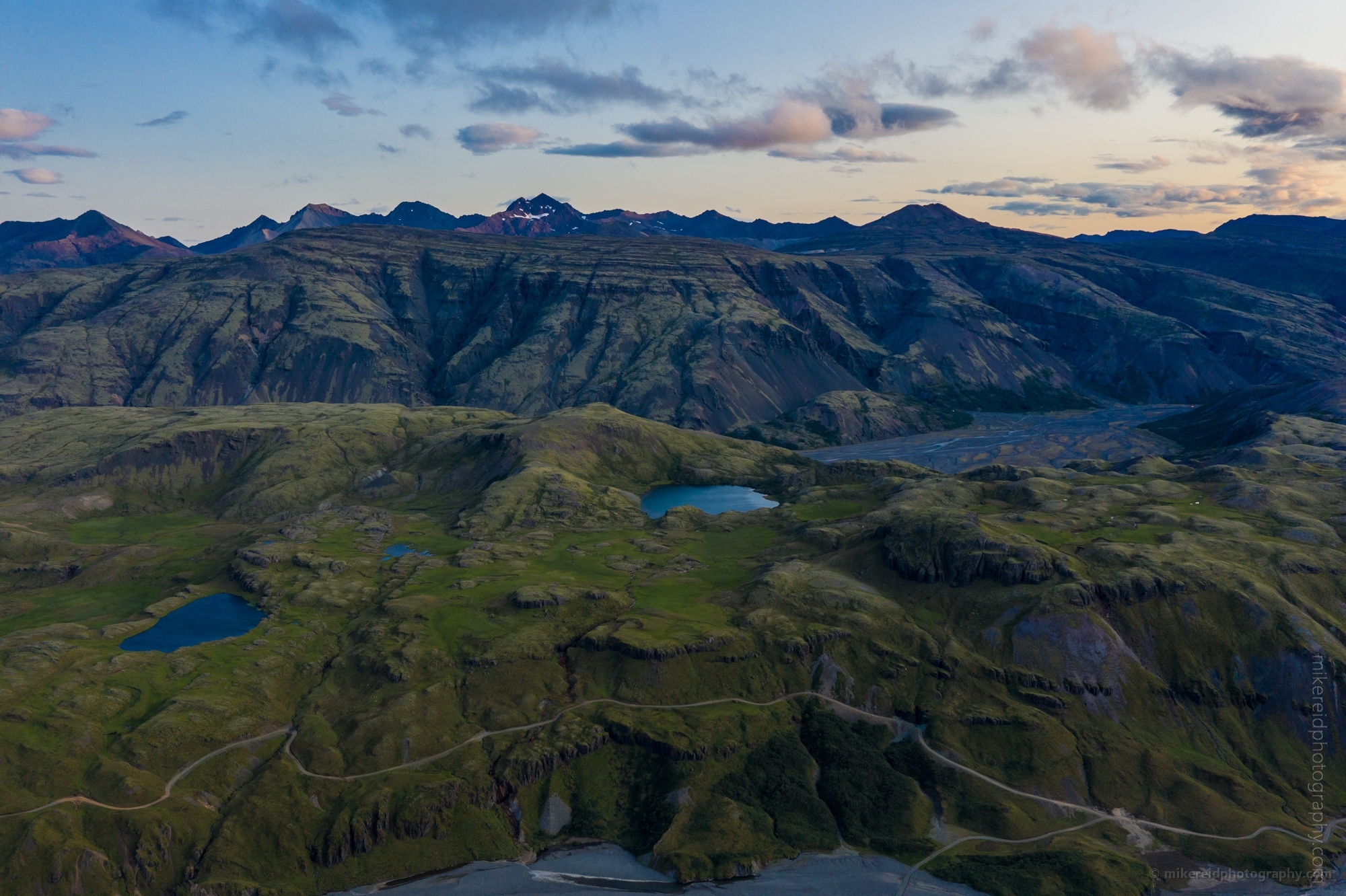 Over Iceland Ridge Lakes DJI Mavic Pro 2 Drone.jpg