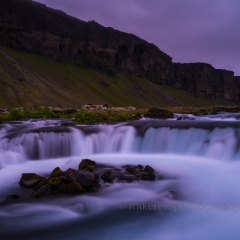 Iceland Ring Road Waterfall.jpg To order a print please email me at  Mike Reid Photography : iceland, nordic, ice, glacier, beach, sand, lagoon, sunset, sunrise, sky, skies, jokulsarlon river, water, reflection, romance, evening, night, sky, clouds, landscape, europe,  famous, destination, travel, trip, dream, landscape, light, movement, coast, ocean, vatnajokull, glacial, stokksnes, vestrahorn, puffins, braided rivers, highlands
