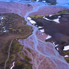 Over Iceland Braided Beach River Highlands Abstract.jpg