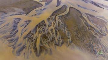 Iceland Aerial Braided River Abstract Sands.jpg