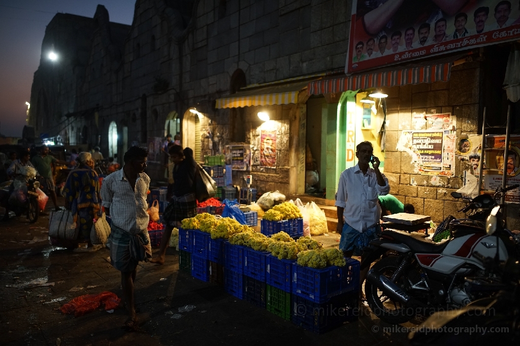 Early Morning Chennai Flower Market