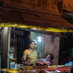 Street Vendor and Daughter Chennai India To order a print please email me at  Mike Reid Photography : India, taj mahal, delhi, sanskriti, red palace, taj, travel, tourist
