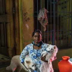 Woman and her Dogs Still Life Chennai India.jpg