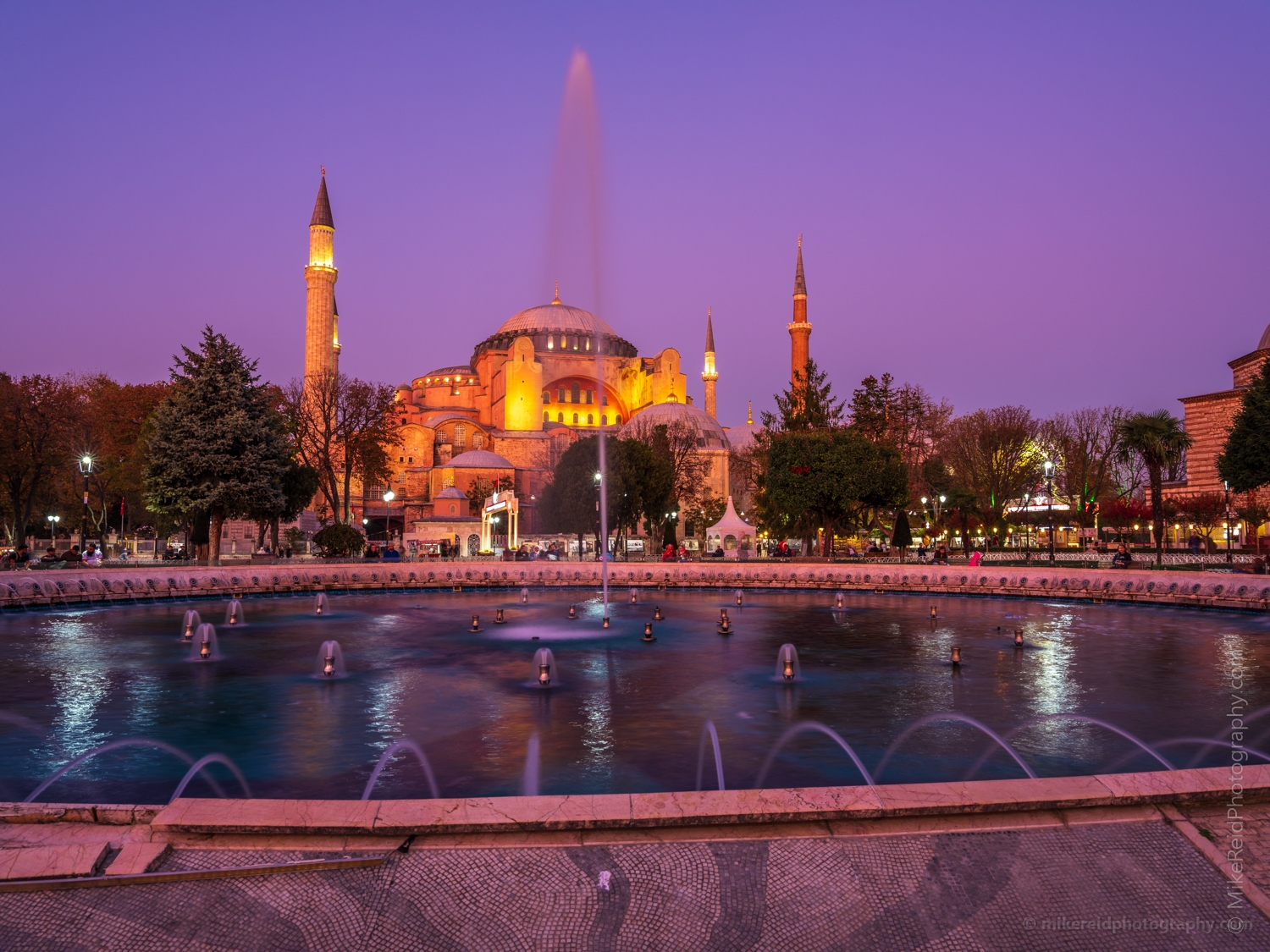 Istanbul Hagia Sophia Dusk Fountain 