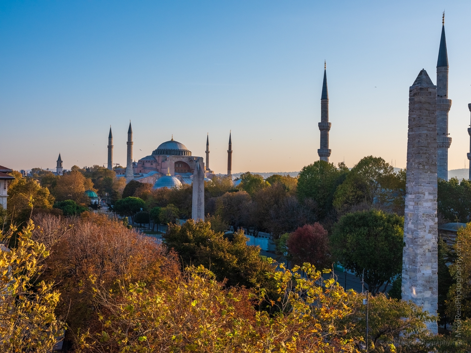 Istanbul Hagia Sophia Fall Colors