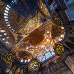Hagia Sophia Nave and Mosaics To order a print please email me at  Mike Reid Photography : Bosphorus, Turkey, grand bazaar, istanbul, blue mosque, fuji medium format