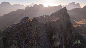 Aerial Italian Dolomites Passo Giau Sunrise Layers.jpg default