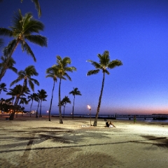 Night Beach Hawaii To order a print please email me at  Mike Reid Photography : hawaii, waikiki, oahu, big island, tropics, tropical, vacation, hawaiian islands, aloha, canon, sunny, paradise