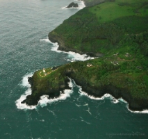 Aerial Kilauea Lighthouse Kauai