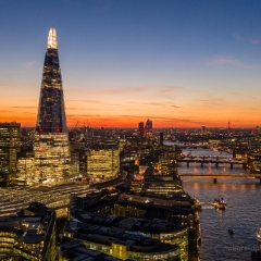 Over London Shard and Thames Sunset DJI Mavic Pro 2 To order a print please email me at  Mike Reid Photography