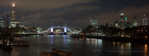 Thames Night Panorama View