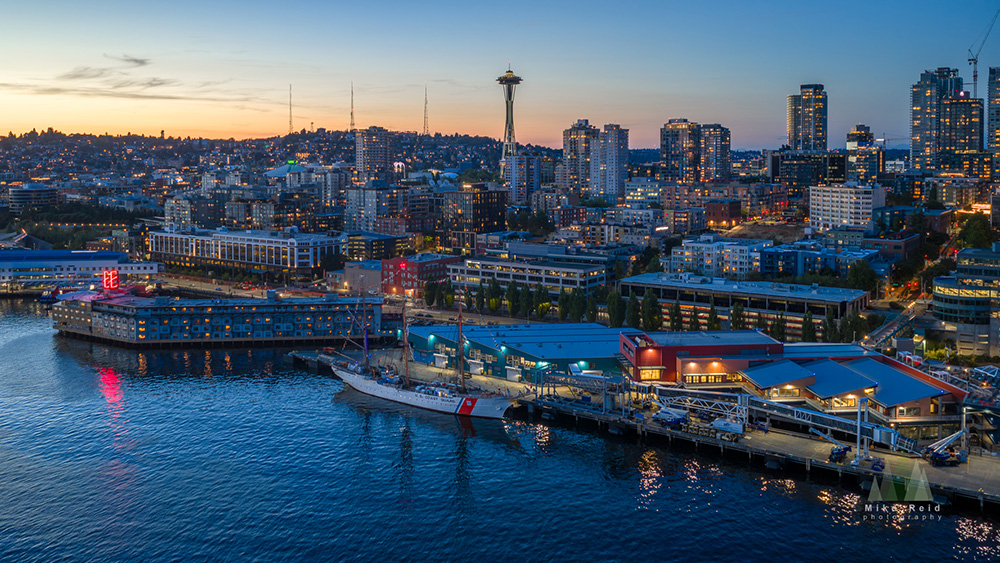 Seattle Waterfront Reflections & Lights