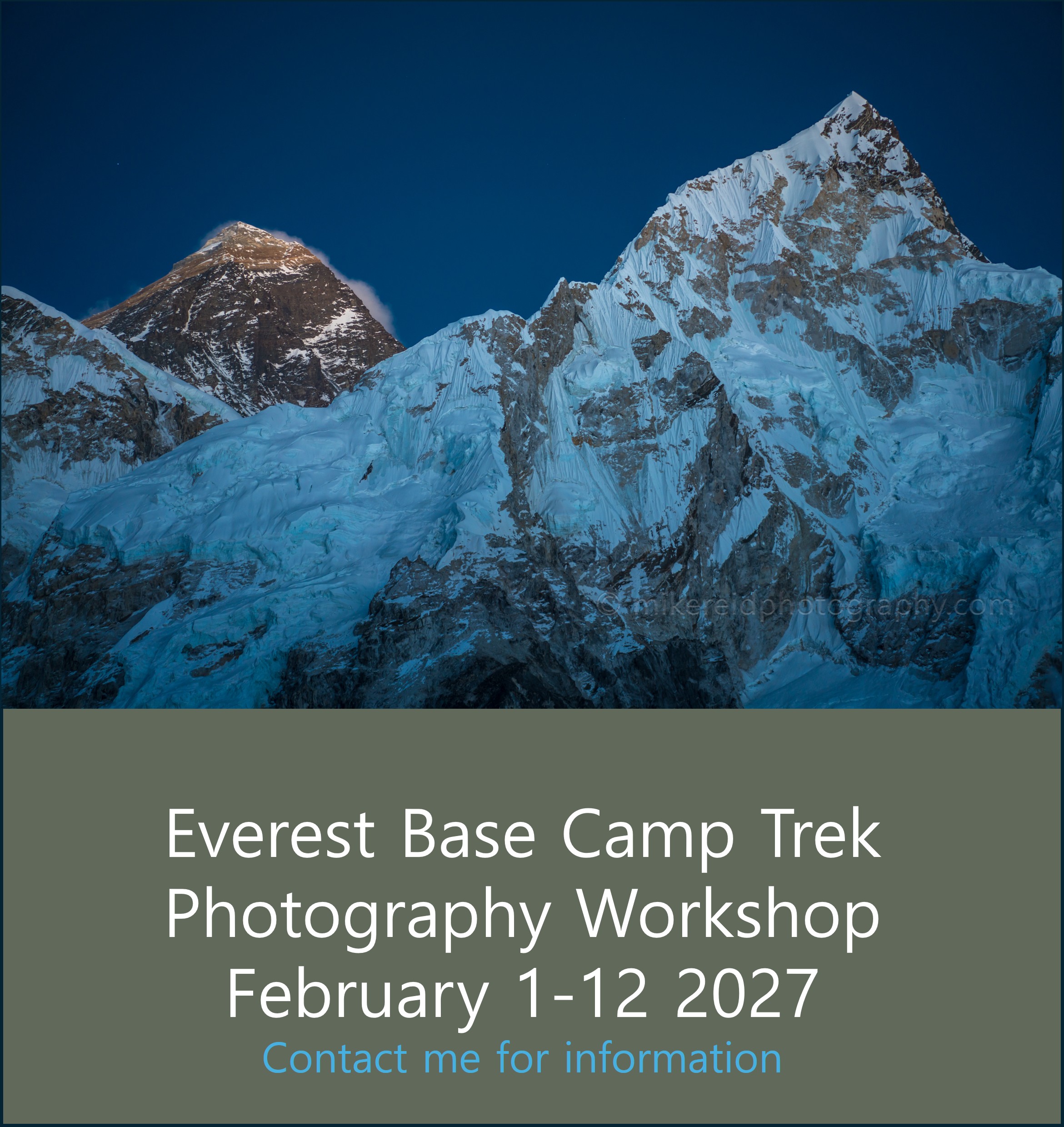 Everest Base Camp Trek Photography Workshop February 1–12 2027