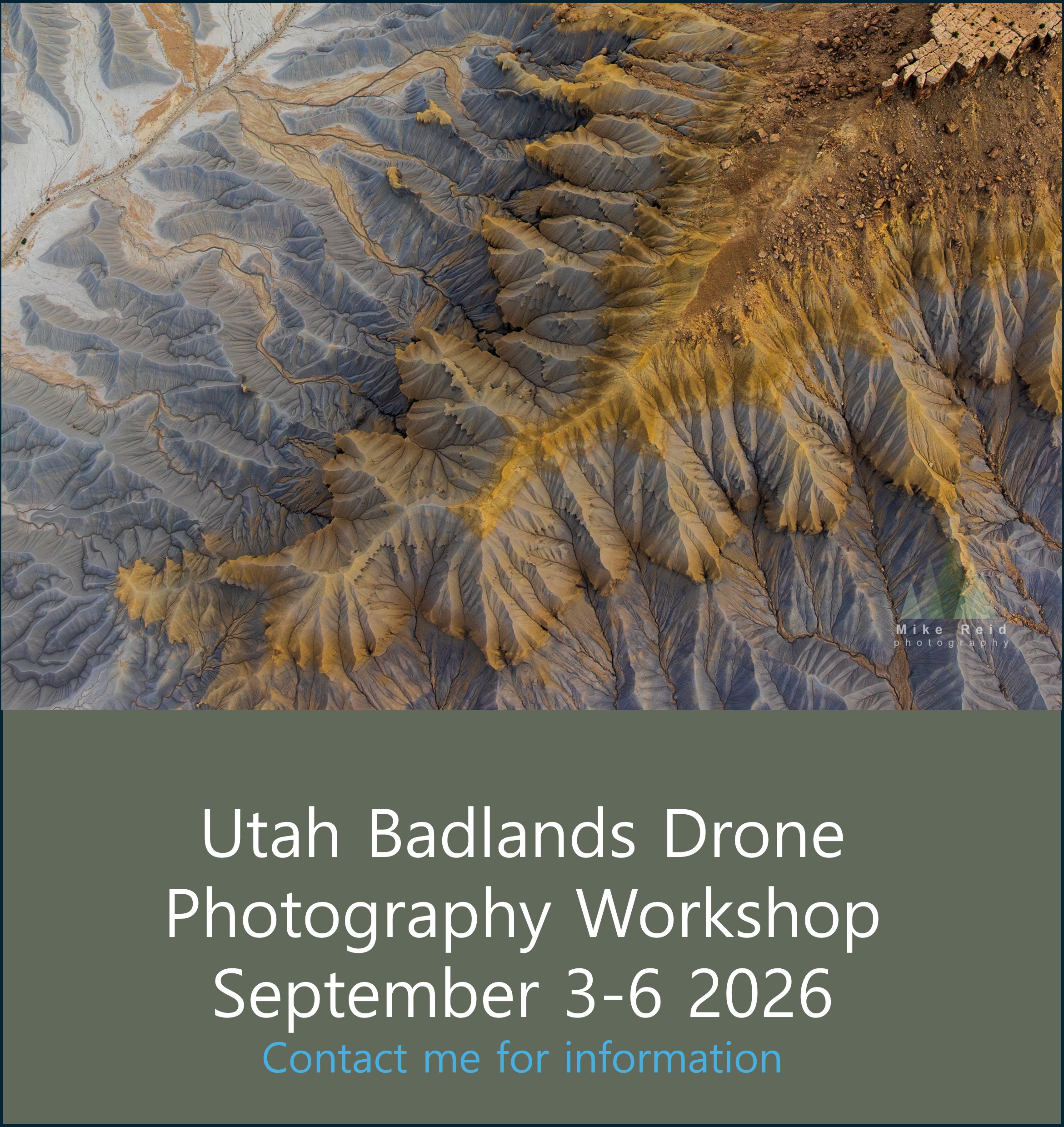 Utah Badlands Drone Photography Workshop September 3–6 2026
