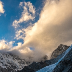 Changri Peak and Glacier.jpg To order a print please email me at  Mike Reid Photography : nepal, everest, himalayas, mountains, kathmandu, peaks, trave, l, travel photography, glaciers, mount everest, lhotse, ama dablam