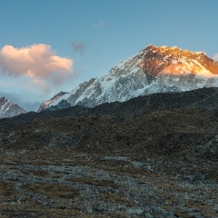 Lhotse Alpenglow.jpg To order a print please email me at  Mike Reid Photography : nepal, everest, himalayas, mountains, kathmandu, peaks, trave, l, travel photography, glaciers, mount everest, lhotse, ama dablam, everest base camp, kalla patthar