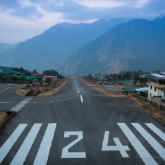Lukla Runway of Destiny.jpg To order a print please email me at  Mike Reid Photography : nepal, everest, himalayas, mountains, kathmandu, peaks, trave, l, travel photography, glaciers, mount everest, lhotse, ama dablam, yak, trek, hiking, nepal trek