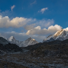 Pumori to Lhotse Panorama.jpg To order a print please email me at  Mike Reid Photography : nepal, everest, himalayas, mountains, kathmandu, peaks, trave, l, travel photography, glaciers, mount everest, lhotse, ama dablam, everest base camp, kalla patthar