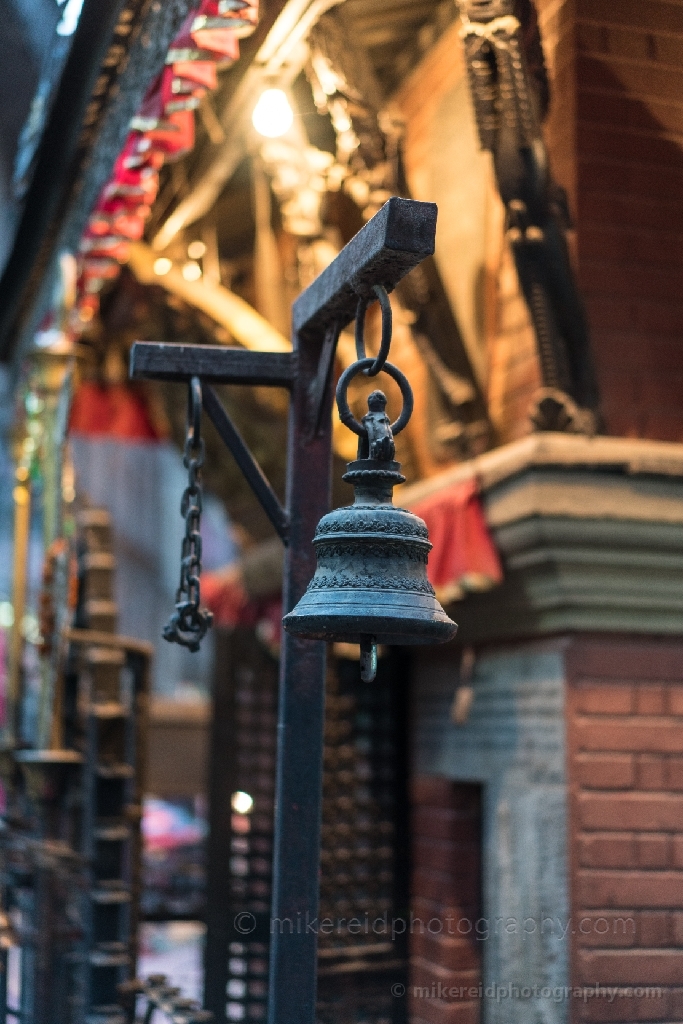 Temple Brass Bell Detail Kathmandu