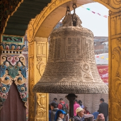Kathmanu Temple Brass Bell To order a print please email me at  Mike Reid Photography : nepal, everest, himalayas, mountains, kathmandu, peaks, trave, l, travel photography, glaciers, mount everest, lhotse, ama dablam, nepali, street photography, sadhu, hindu