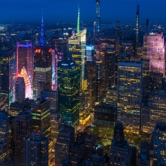New York City Photography Mid Town Manhattan and Times Square Night Fuji Medium Format.jpg