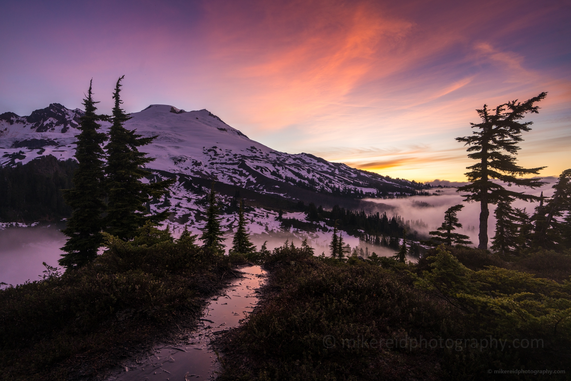 Mount Baker Park Butte Sunrise 