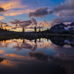 Mount Baker Cloudscape Wide Reflection To order a print please email me at  Mike Reid Photography : shuksan, baker, mount baker, mount shuksan, washington, washington state, northwest, northwest images, northwest photography, washington state photography, nature, sunset, sunrise, reid