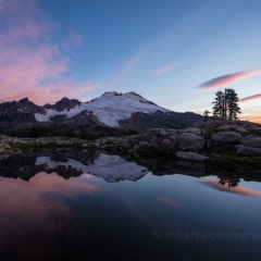 Mount Baker First Light To order a print please email me at  Mike Reid Photography : shuksan, baker, mount baker, mount shuksan, washington, washington state, northwest, northwest images, northwest photography, washington state photography, nature, sunset, sunrise, reid