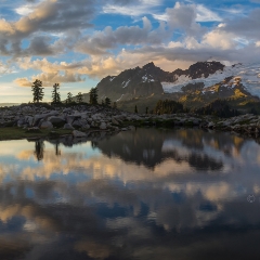 Mount Baker Park Butte Cloudscape Reflection To order a print please email me at  Mike Reid Photography : shuksan, baker, mount baker, mount shuksan, washington, washington state, northwest, northwest images, northwest photography, washington state photography, nature, sunset, sunrise, reid