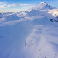 Over Mount Baker And Table Mountain Snowscapes To order a print please email me at  Mike Reid Photography : shuksan, baker, mount baker, mount shuksan, washington, washington state, northwest, northwest images, northwest photography, washington state photography, nature, sunset, sunrise, reid, aerial photography, drone photography, dji, mavic pro 2