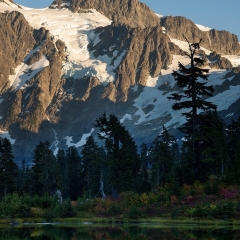 vertical shot of mount shuksan To order a print please email me at  Mike Reid Photography : shuksan, baker, mount baker, mount shuksan, washington, washington state, northwest, northwest images, northwest photography, washington state photography, nature, sunset, sunrise, reid