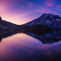 Mount Rainier Photography Sunset Tarn Reflection.jpg
