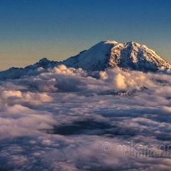 Four Mountains From the Air  View from the air of Rainier, Adams, St Helens and Hood around sunset To order a print please email me at  Mike Reid Photography : rainier, mount rainier, rainier national park, washington state, northwest photography, northwest images, wildflowers, mountain, volcano, lake tipsoo, reflection lakes, sunset, sunrise, lupine, mount hood, mount st helens, mount adams, aerial