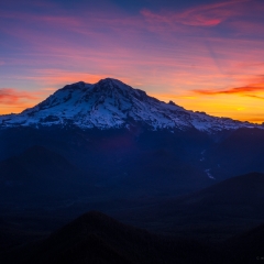 Mount Rainier Photography High Rock Lookout Sunrise 50mm To order a print please email me at  Mike Reid Photography : high rock lookout, rainier, mount rainier, rainier national park, washington state, northwest photography, northwest images, wildflowers, mountain, volcano, lake tipsoo, reflection lakes, sunset, sunrise, lupine