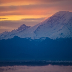 Mount Rainier Photography Sunrise Edge of Light To order a print please email me at  Mike Reid Photography