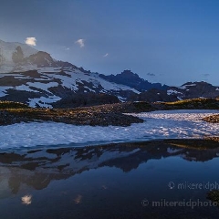 Rainier Cold Water Reflection To order a print please email me at  Mike Reid Photography : rainier, mount rainier, rainier national park, washington state, northwest photography, northwest images, wildflowers, mountain, volcano, lake tipsoo, reflection lakes, sunset, sunrise, lupine